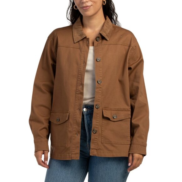 DASH Camel Long Sleeve Barn Jacket - Picture 1 of 2